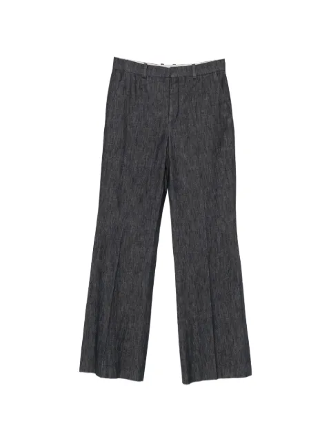 Drykorn logo-patch wide-leg jeans Blue 15408780820