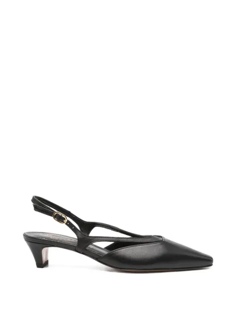 biancadi cutout-detail slingback pumps Black 703