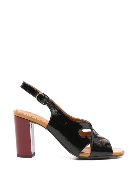 Chie Mihara cutout slingback sandals Black BALTO