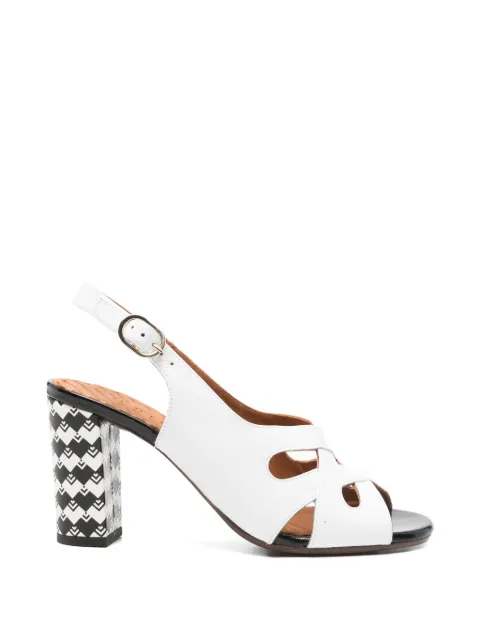 Chie Mihara cutout patterned sandals White BALTO