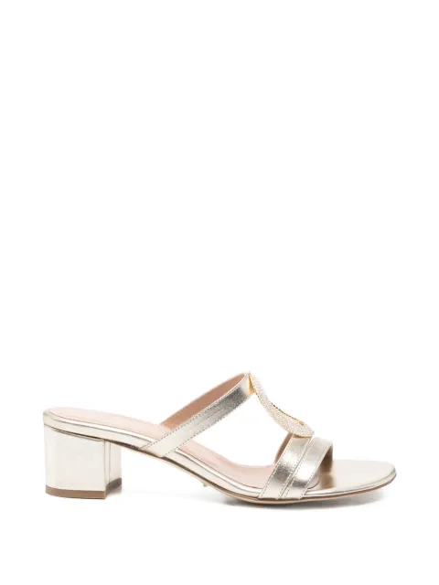 EDDI CUOMO circle-embellished mules Gold B305666