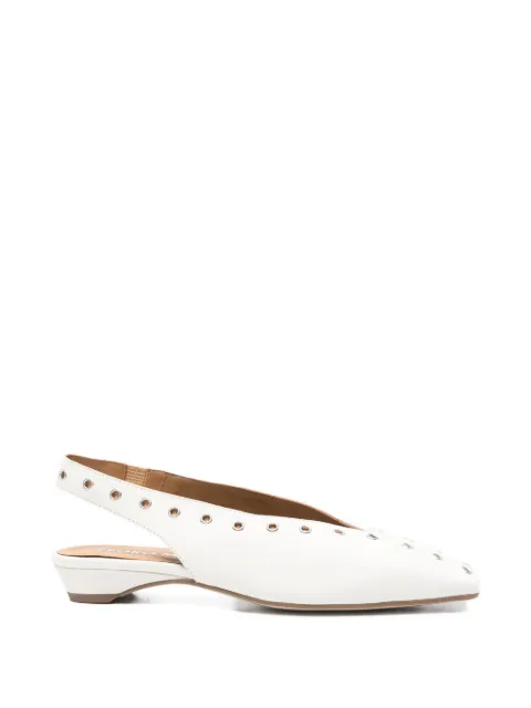 Pedro Miralles eyelet-embellishment mules White 18534