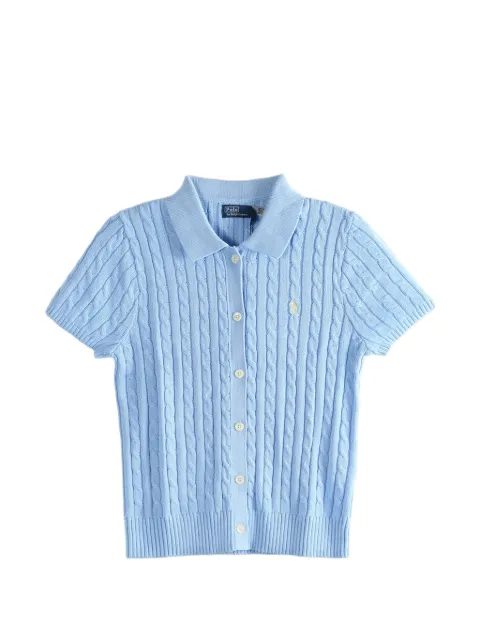 Polo Ralph Lauren cable-knit short-sleeved cardigan Blue 211963486500