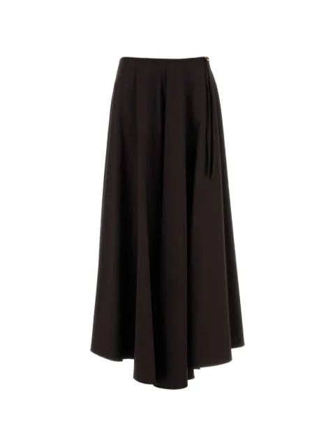 Agnona asymmetric maxi skirt Brown TG1102YU2112