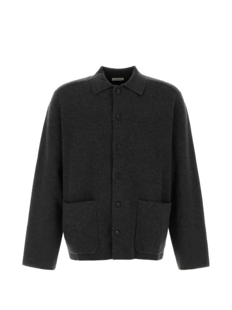 Le Kasha Mogo patch-pocket cashmere shirt jacket Grey MOGOD00