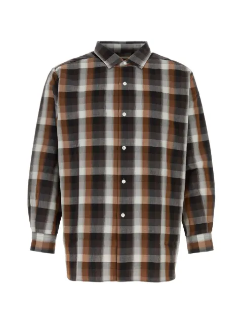 Nanamica regular collar wind shirt Brown S26SG059E