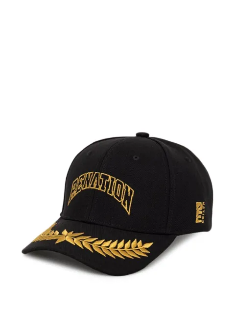 P.E Nation logo-embroidered baseball cap Black 22PE2A050