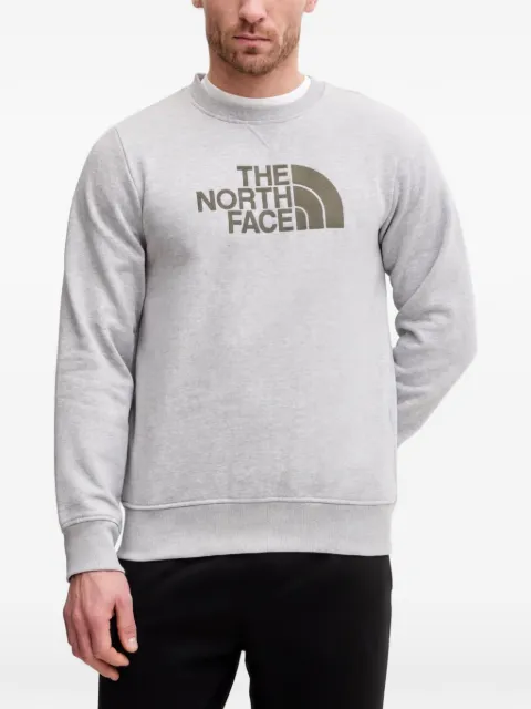 The North Face logo-print crew-neck sweatshirt Grey NF0A89EK6RS1