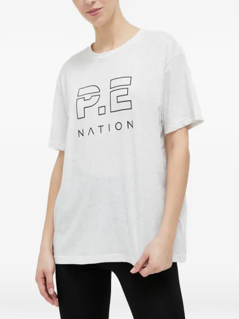 P.E Nation cotton T-shirt Grey 23PE1T034