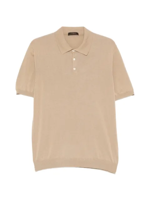 Zanone buttoned polo shirt Neutrals 810362ZQ307