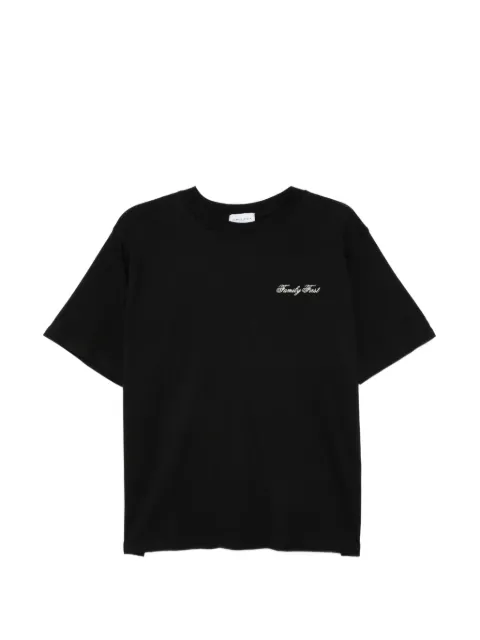 Family First embroidered-logo T-shirt Black TS2600BK