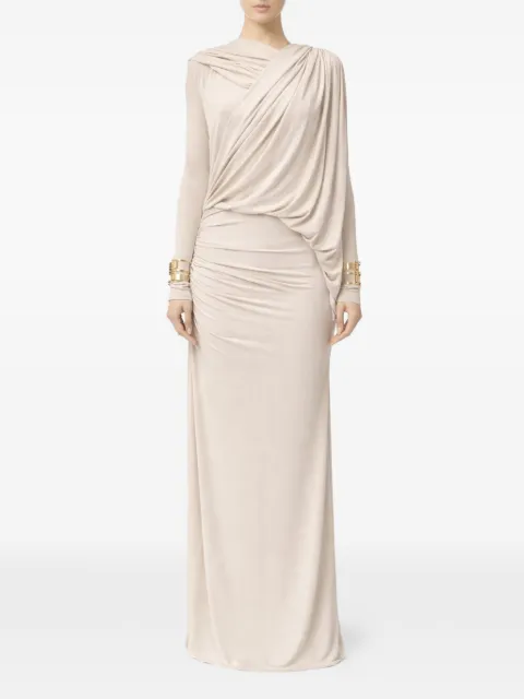 Elisabetta Franchi hooded maxi dress White AB96165E3