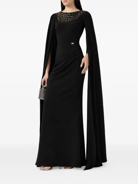 Elisabetta Franchi sequin-embellished maxi dress Black AB96565E3