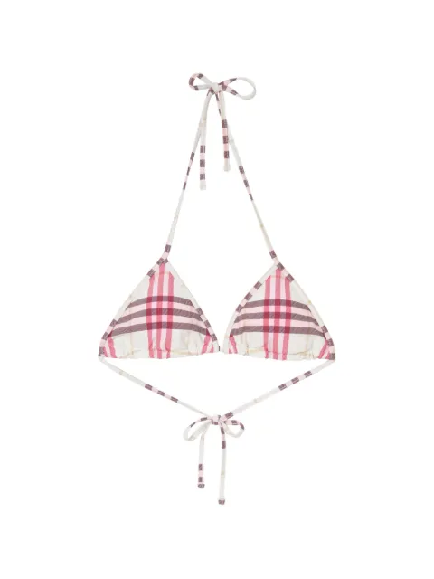 Burberry Check bikini top Neutrals 8124688