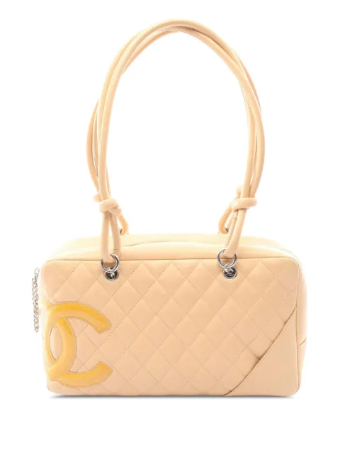 CHANEL Pre-Owned 2005-2006 Lambskin Cambon Ligne Bowling Bag shoulder bag Brown LUCK27KS0Q29GG8W