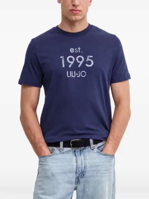 LIU JO logo-print T-shirt Blue QA5125J4924