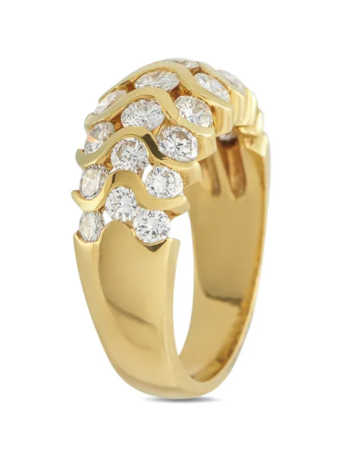 LB Exclusive wave diamond ring Gold MF40030326