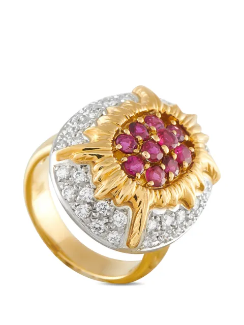LB Exclusive diamond and ruby ring Gold MF20030326