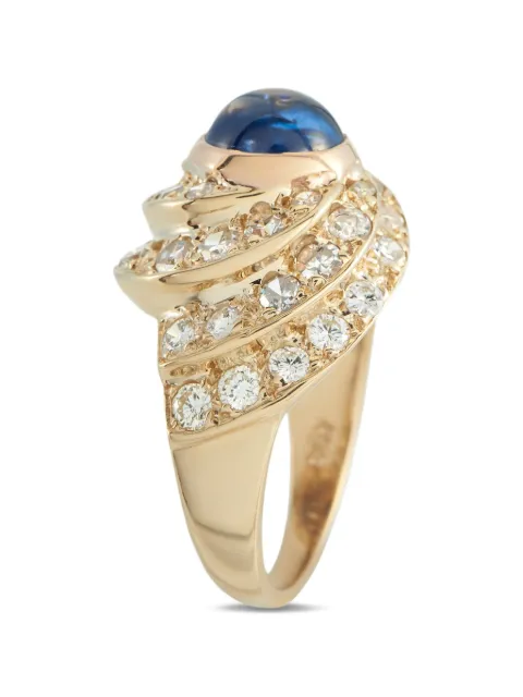 LB Exclusive diamond and sapphire ring Gold MF35030326