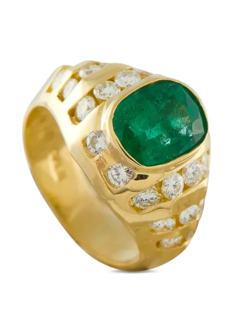 LB Exclusive diamond and emerald ring Gold MF16030226