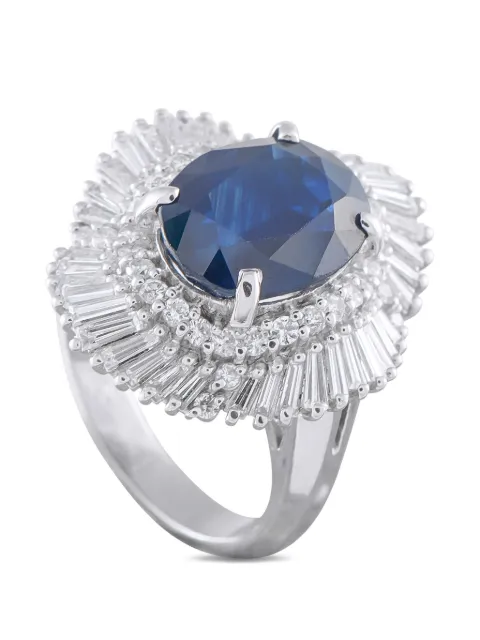 LB Exclusive diamond and sapphire ring Silver MF21030326