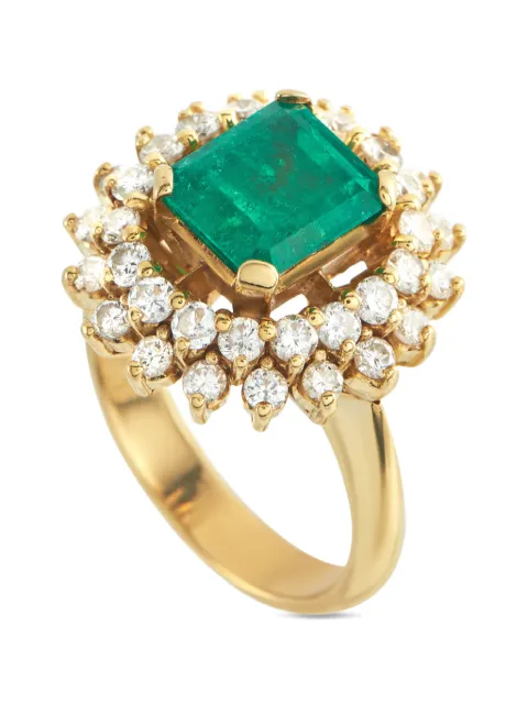 LB Exclusive diamond and emerald ring Gold MF24030226