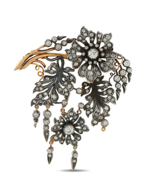 LB Exclusive floral diamond brooch Pink MF01030326