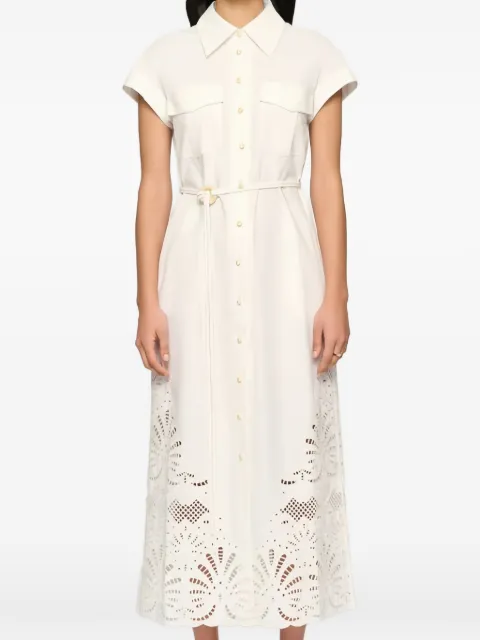 CLEA Kya embroidered midi dress White 1661