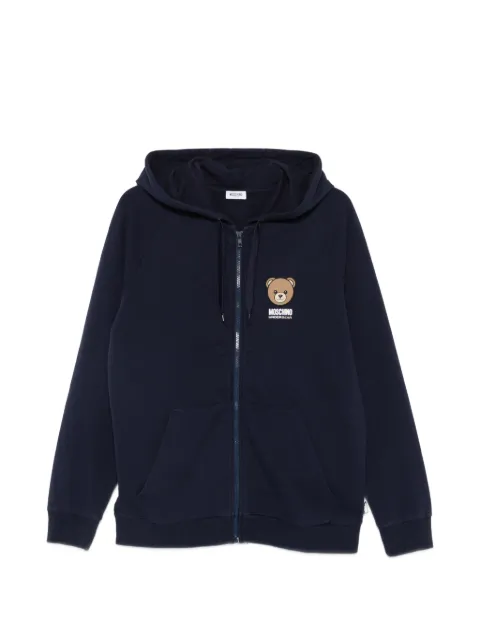Moschino zip-up hoodie Blue A17024409