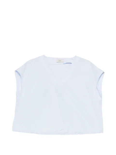 Herno drawstring-hem V-neck top Blue BL000053D12483Z