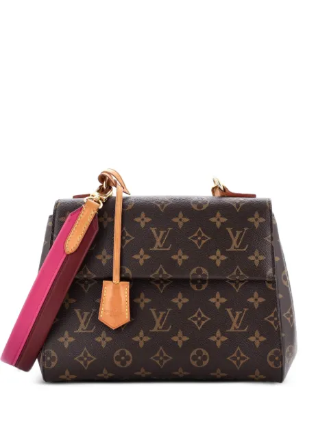 Louis Vuitton Pre-Owned Cluny Top Handle Bag Monogram Canvas BB satchel Brown ZLS2DVLIQ8DN9YX1