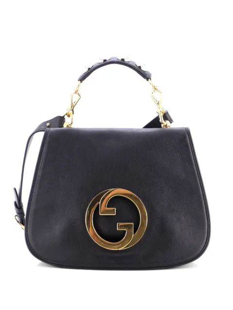 Gucci Pre-Owned Blondie NM Handle Bag Leather Medium crossbody bag Black ODPOTZ5GEUUDCL0C