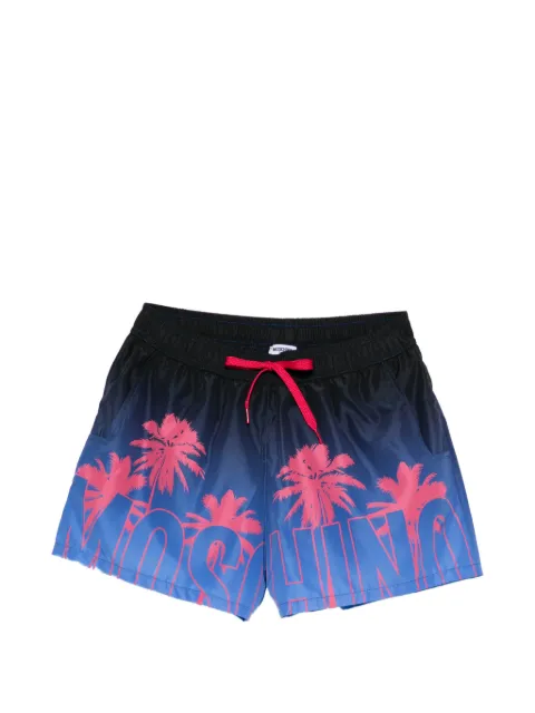Moschino palm-tree graphic swim shorts Black A42089308