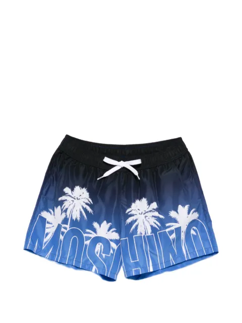 Moschino palm-tree print swim short Blue A42089308