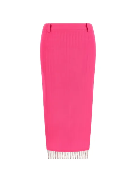 The Attico asymmetric stripe midi skirt Pink 260WCS00298367
