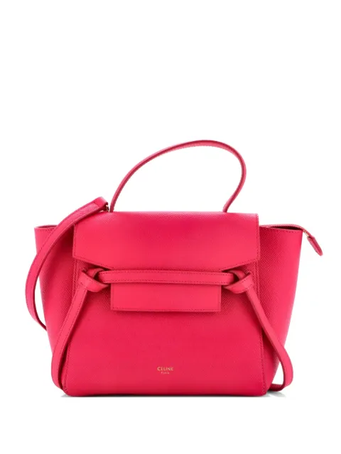 Celine Pre-Owned Belt Bag Textured Leather Nano shoulder bag Pink XLDOXL47D2E7NW6R
