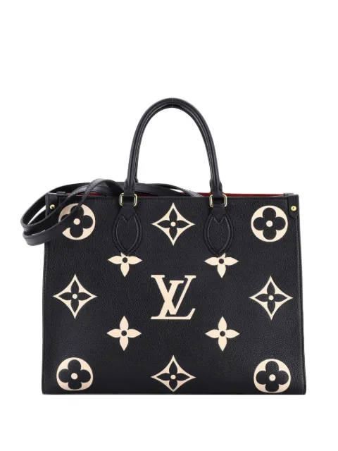 Louis Vuitton Pre-Owned OnTheGo Tote Bicolor Monogram Empreinte Giant MM shoulder bag Black T2SA6GI50958POGV
