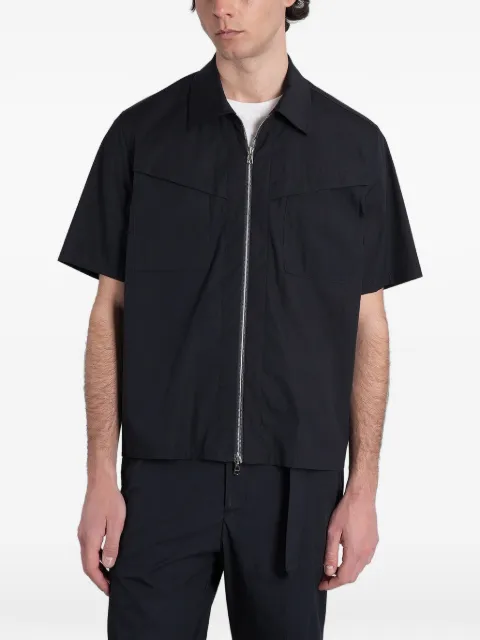 Low Brand s162 zip-fastening shirt Black LH26012