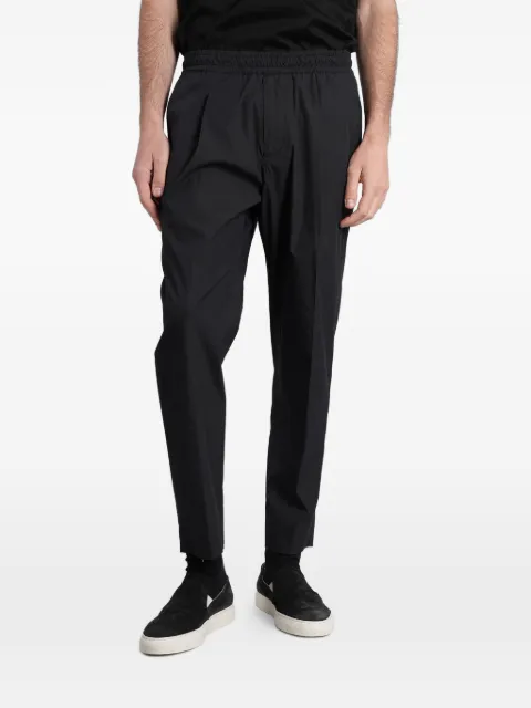 Low Brand Tokyo pleated elasticated-waist trousers Black LP26040