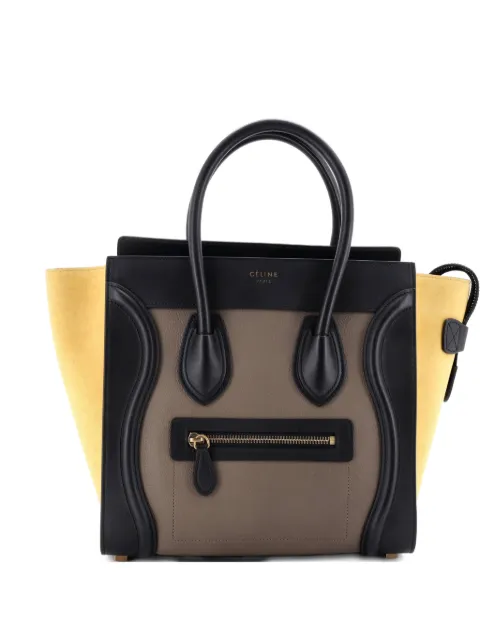 Celine Pre-Owned Tricolor Luggage Bag Leather Micro tote bag Multicolour EIQUE952U8H0IVWS