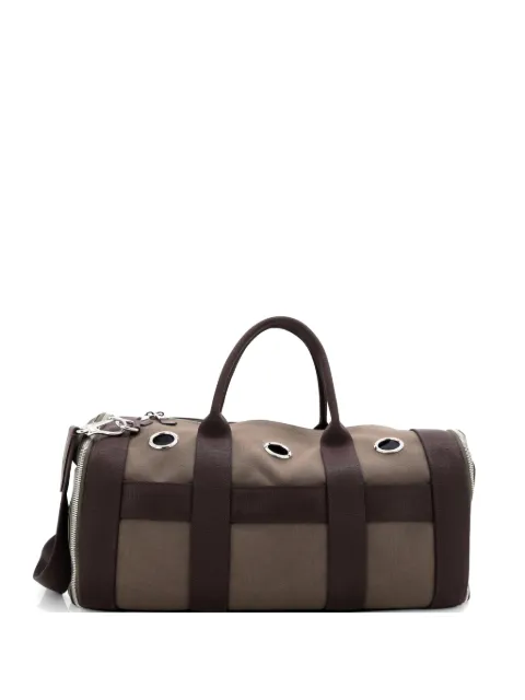 Hermès Pre-Owned Carrying Dog Bag Canvas travel bag Green 47K4OTIRX6X3AYCK