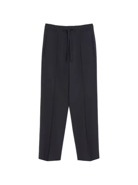 Valentino Garavani wool pants with VLogo embroidery Blue VRBN3225S