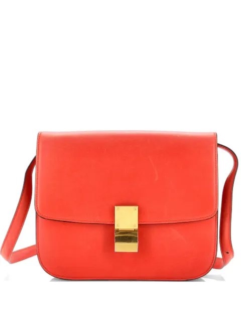 Celine Pre-Owned Classic Box Bag Smooth Leather Medium crossbody bag Red TMBXGWWRZ2AREK18