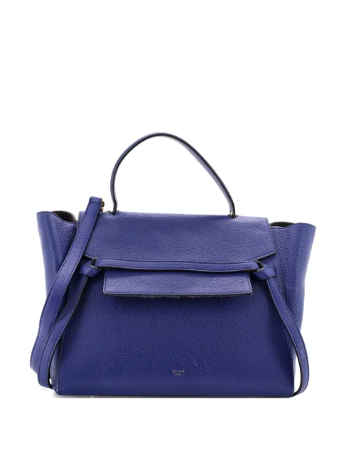 Celine Pre-Owned Belt Bag Textured Leather Mini shoulder bag Blue 998D8P5ZWE6VQ1E9