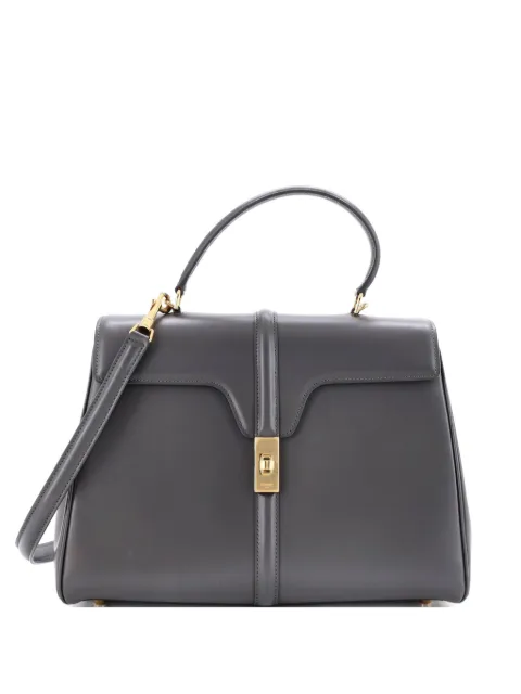 Celine Pre-Owned 16 Top Handle Bag Smooth Calfskin Medium satchel Grey 8DFT57IKZ9EE2P8S