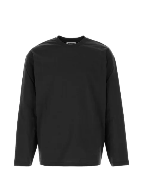Jil Sander lightweight cotton crew-neck T-shirt Black J21GC0196J20360