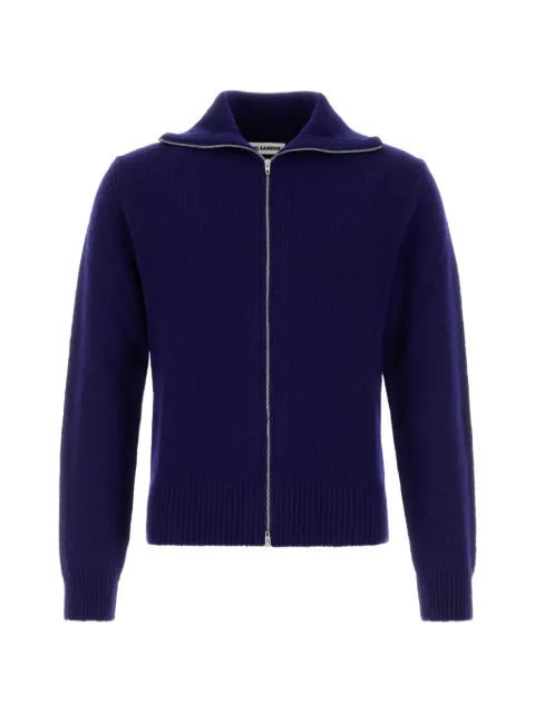 Jil Sander zip cardigan Purple J21HP0015J14837