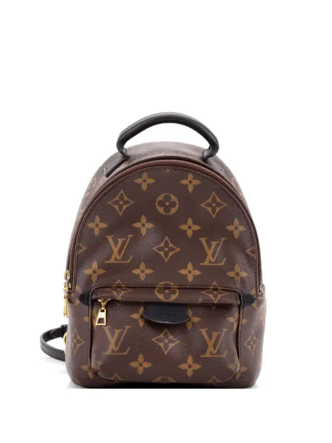Louis Vuitton Pre-Owned Palm Springs Monogram Canvas Mini backpack Brown PWBID0OX6EE8GK42