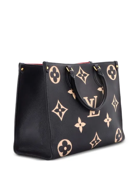 Louis Vuitton Pre-Owned OnTheGo Tote Bicolor Monogram Empreinte Giant MM shoulder bag Black P1MMGXPYW9RIJW1B