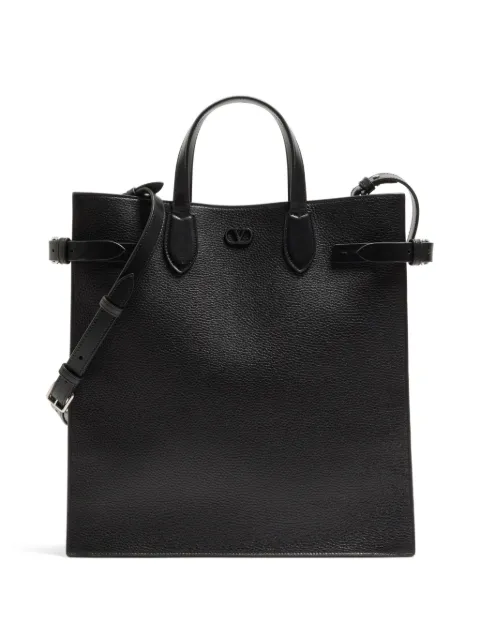 Valentino Garavani Antibes medium shopping bag in grained leather Black YB0T61GYM